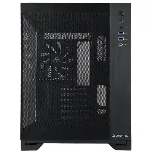 Корпус Chieftec VISIO AIR GM-30B-M-OP ATX, без БЖ, Black UA
