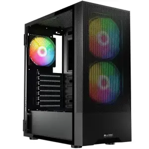 Корпус LogicConcept ARYA MESH+GLASS ARGB fans 2x140mm+1x120mm BLACK без Блок живлення ATX (AT-ARYA-10-000000-0002) UA