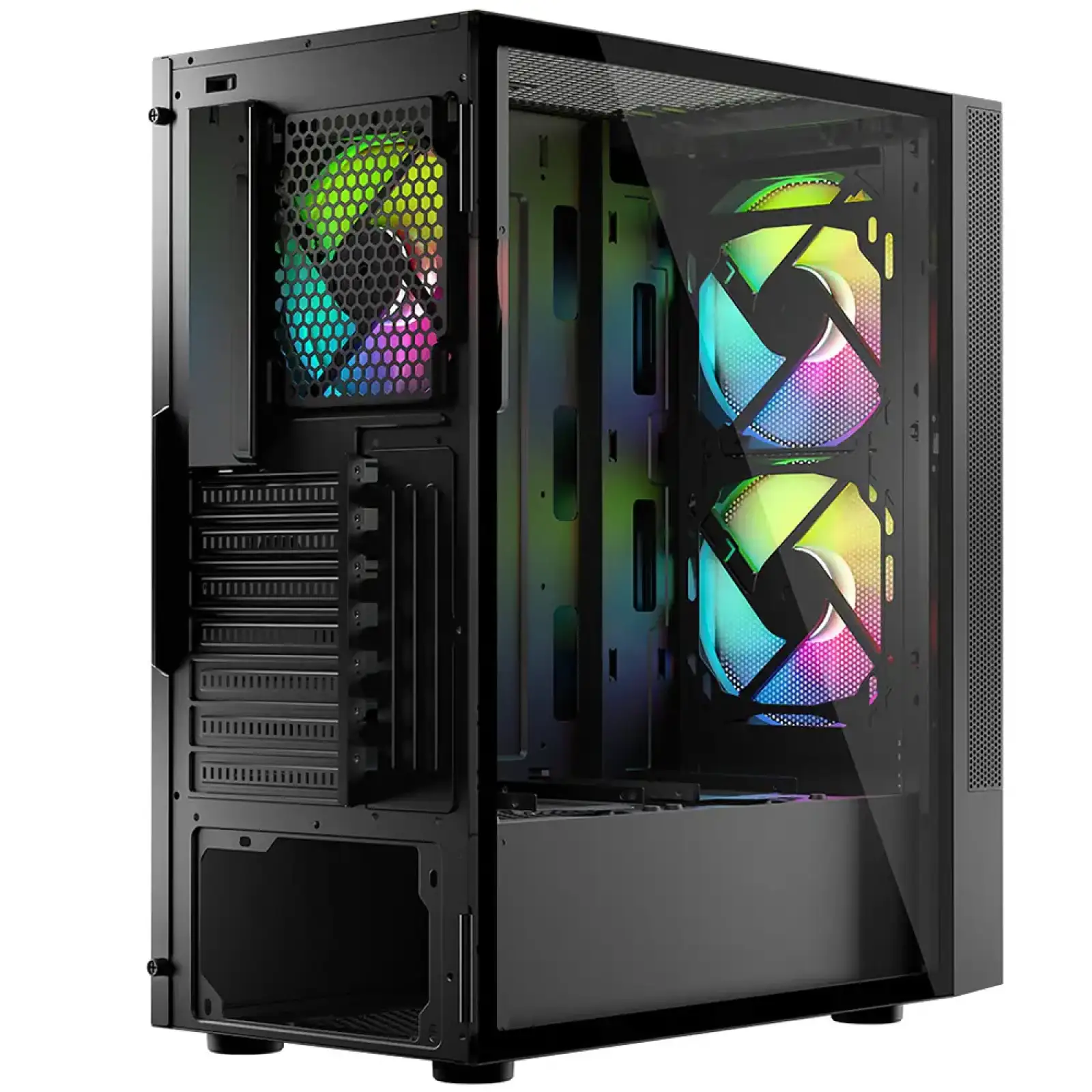 Корпус LogicConcept ARYA MESH+GLASS ARGB fans 2x140mm+1x120mm BLACK без Блок живлення ATX (AT-ARYA-10-000000-0002) UA