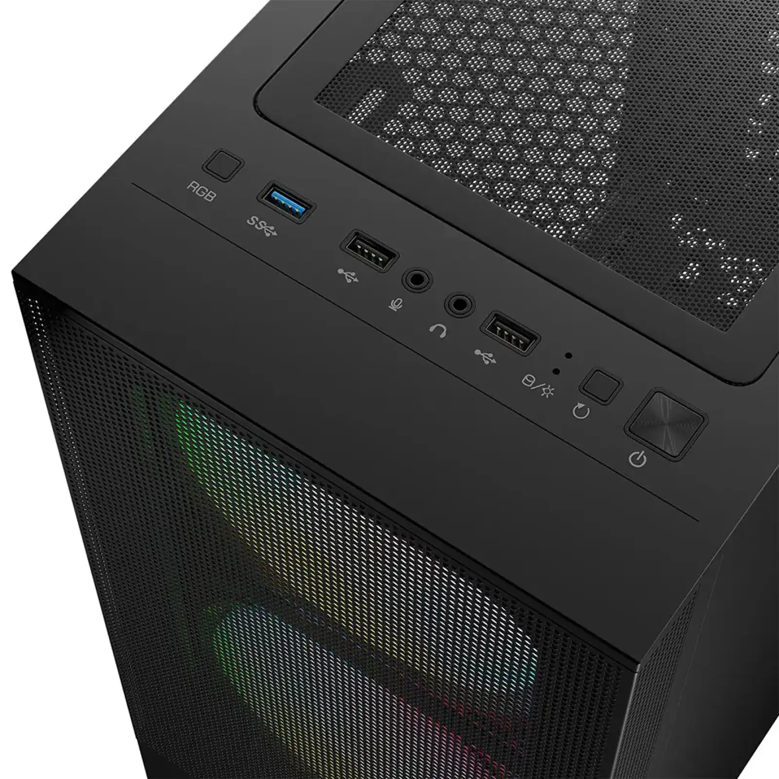 Корпус LogicConcept ARYA MESH+GLASS ARGB fans 2x140mm+1x120mm BLACK без Блок живлення ATX (AT-ARYA-10-000000-0002) UA