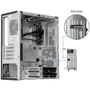 Корпус Chieftec UNI BS-20B-OP, без БЖ, mATX, Black UA
