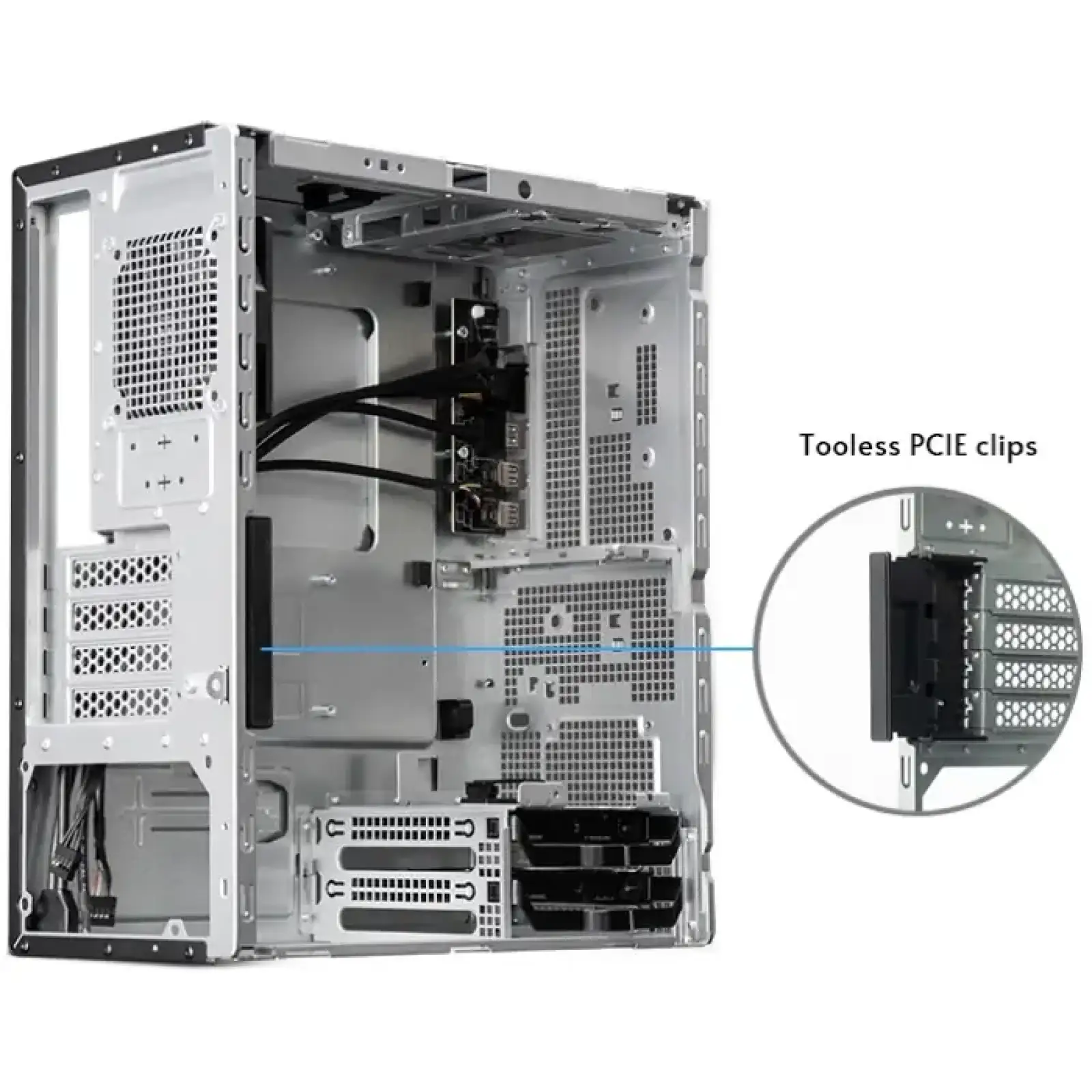 Корпус Chieftec UNI BS-20B-OP, без БЖ, mATX, Black UA
