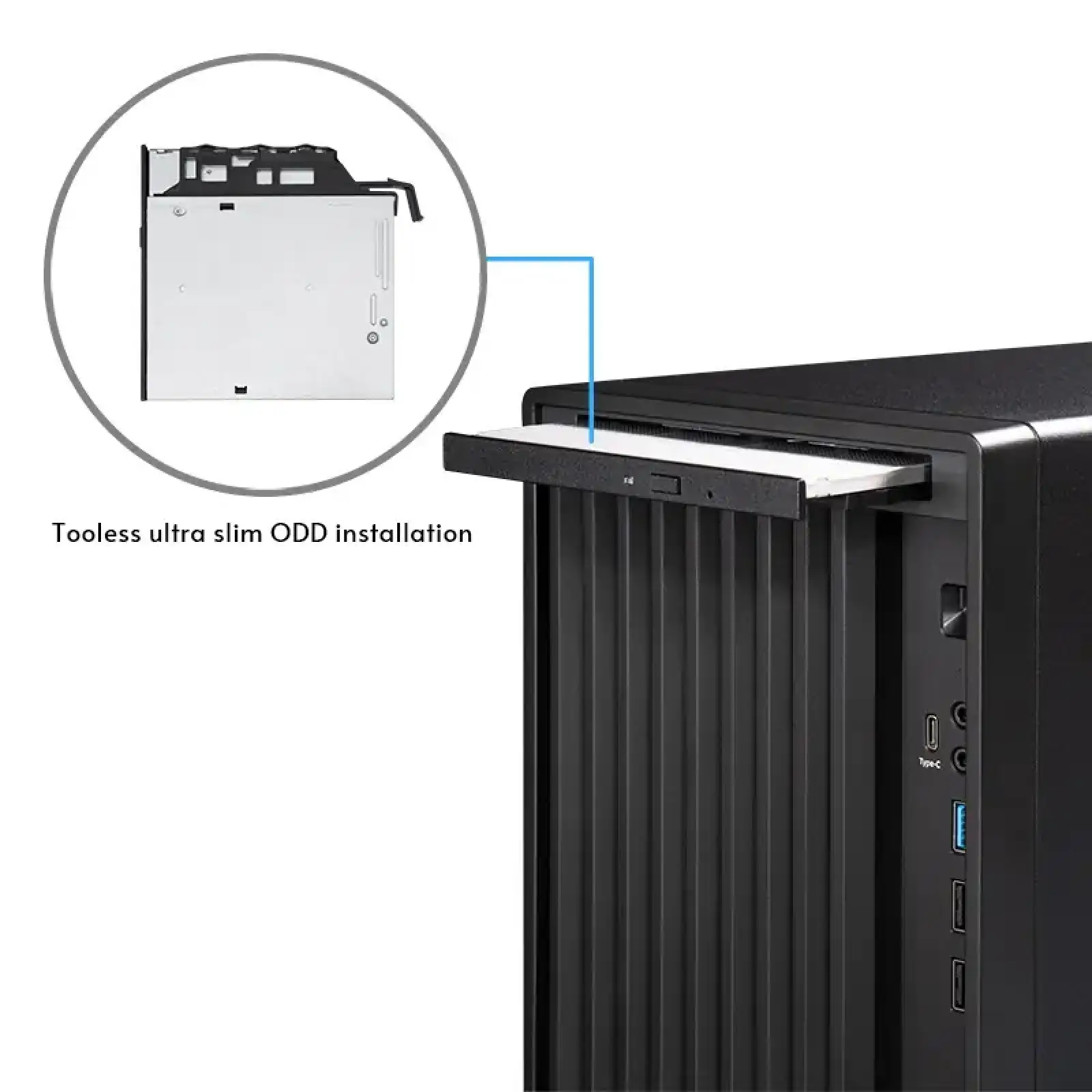Корпус Chieftec UNI BS-20B-OP, без БЖ, mATX, Black UA