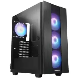 Корпус Chieftec HUNTER 2 GS-02B-OP 4x120mm A-RGB, USB-C, ATX, без БЖ, Black UA