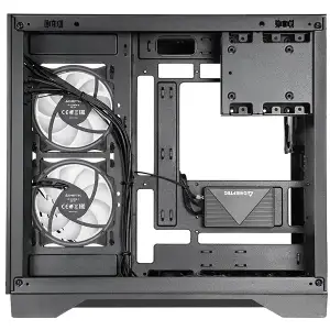 Корпус Chieftec VISIO GM-30B-TG-OP ATX, без БЖ, Black UA