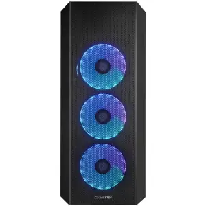 Корпус Chieftec SCORPION 4 GL-04B-UC-OP 4x120mm A-RGB, USB-C, ATX, без БЖ, Black UA
