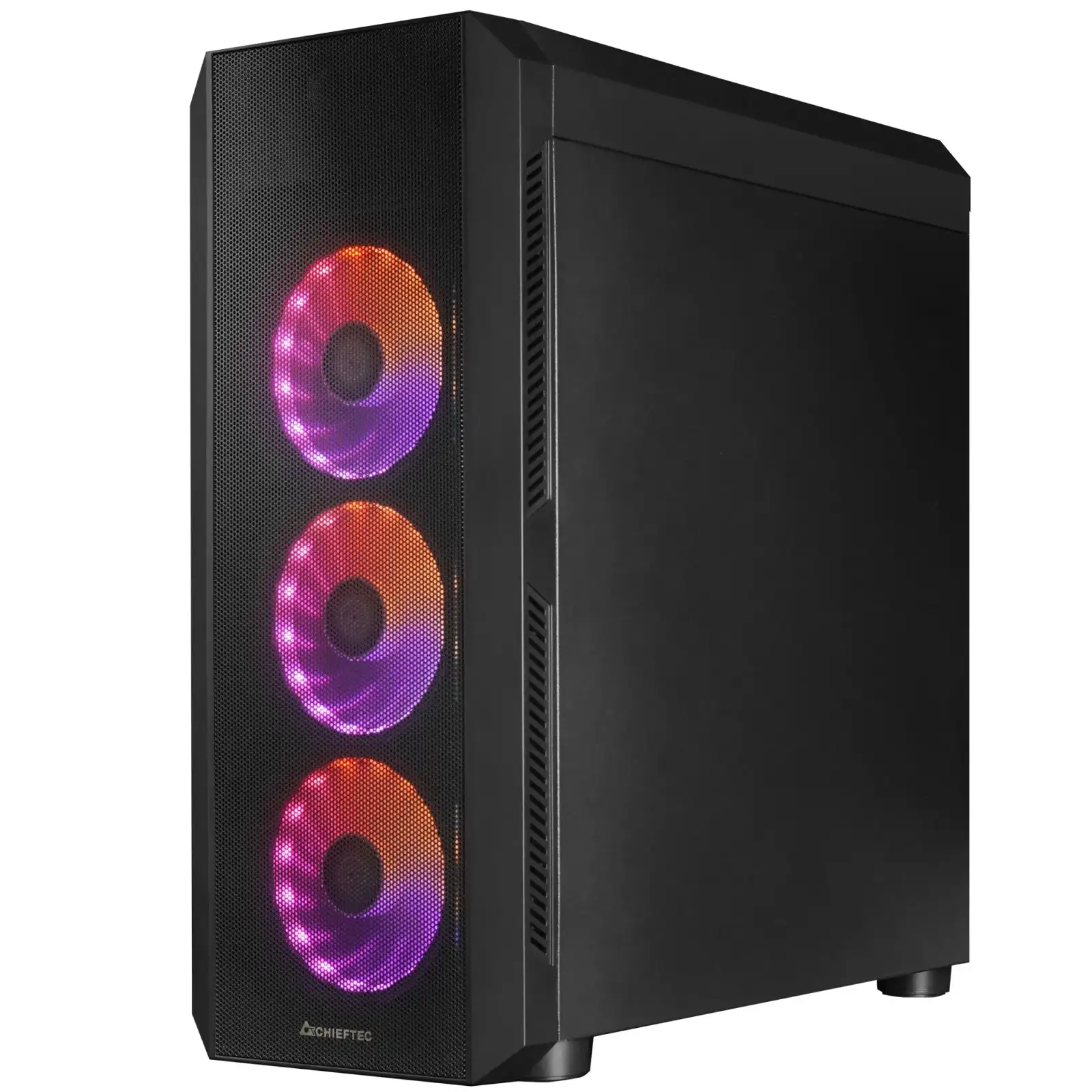 Корпус Chieftec SCORPION 4 GL-04B-UC-OP 4x120mm A-RGB, USB-C, ATX, без БЖ, Black UA