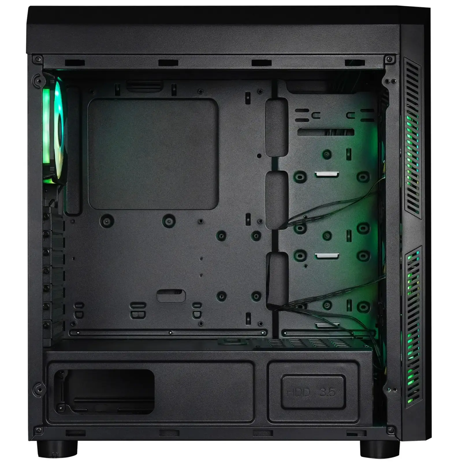 Корпус Chieftec SCORPION 4 GL-04B-UC-OP 4x120mm A-RGB, USB-C, ATX, без БЖ, Black UA