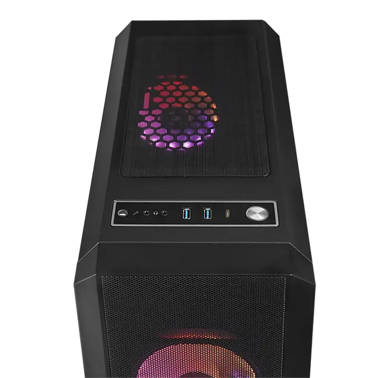 Корпус Chieftec SCORPION 4 GL-04B-UC-OP 4x120mm A-RGB, USB-C, ATX, без БЖ, Black UA