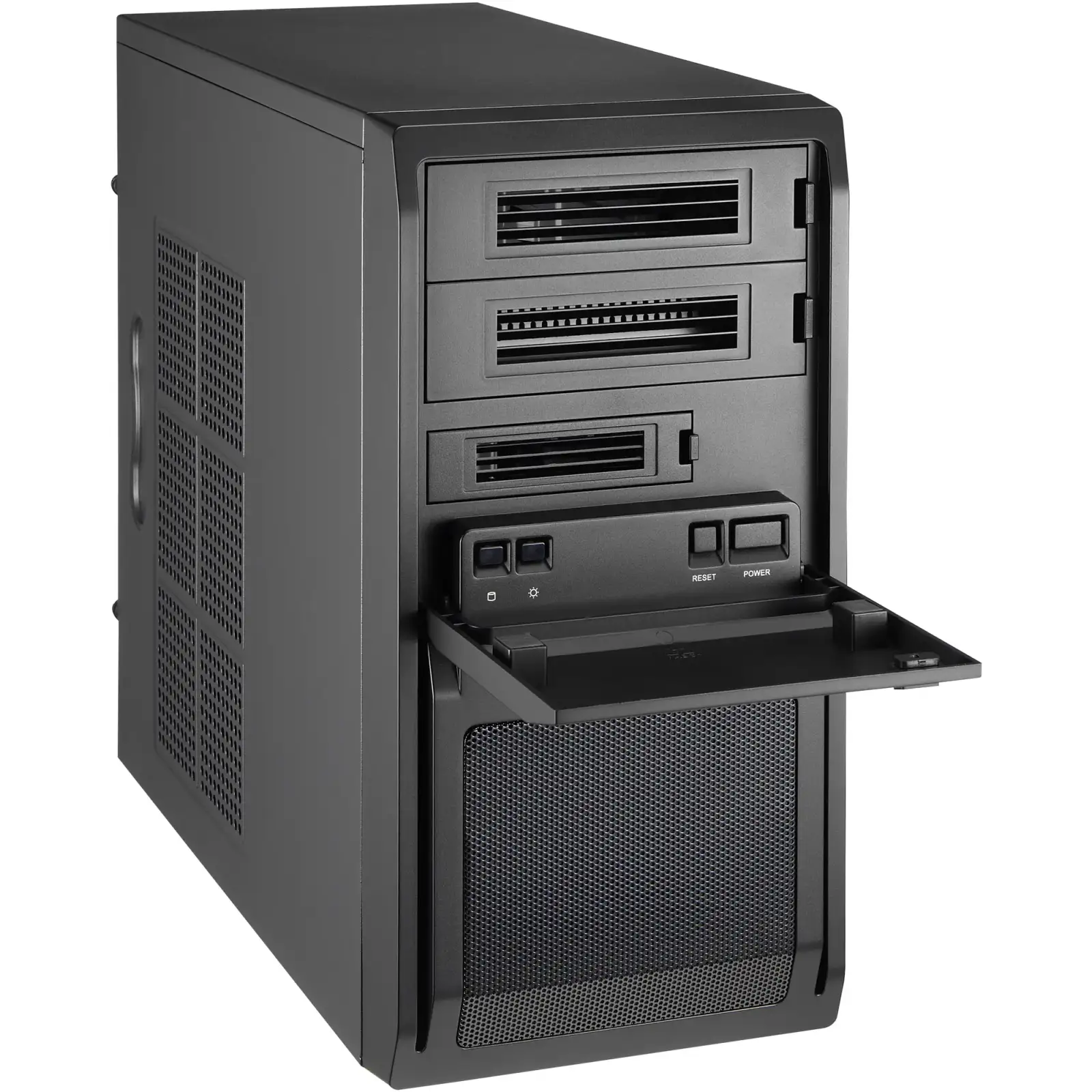 Корпус Chieftec LIBRA LT-01B-OP mATX, без БЖ, Black UA