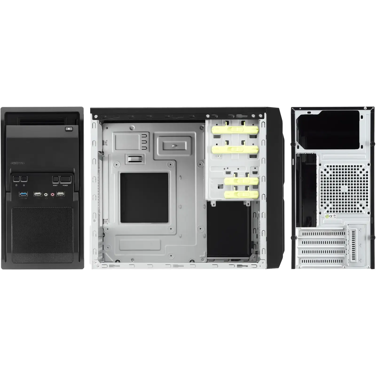 Корпус Chieftec LIBRA LT-01B-OP mATX, без БЖ, Black UA