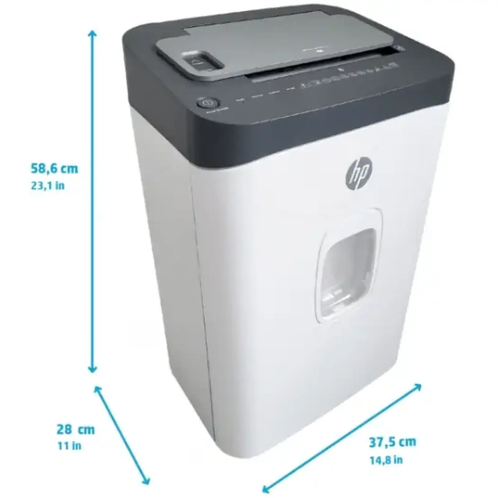 Знищувач документів HP OneShred Auto 200CC, A4, 80g х 13 листів, 4.3*12, 28 л., P-4 (2819) UA