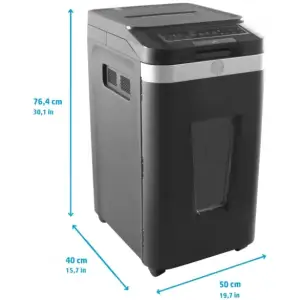 Знищувач документів HP Pro Shred Auto 400MC, A4, 80g х 10 л.,2*12, 53л., P-5 (2823) UA
