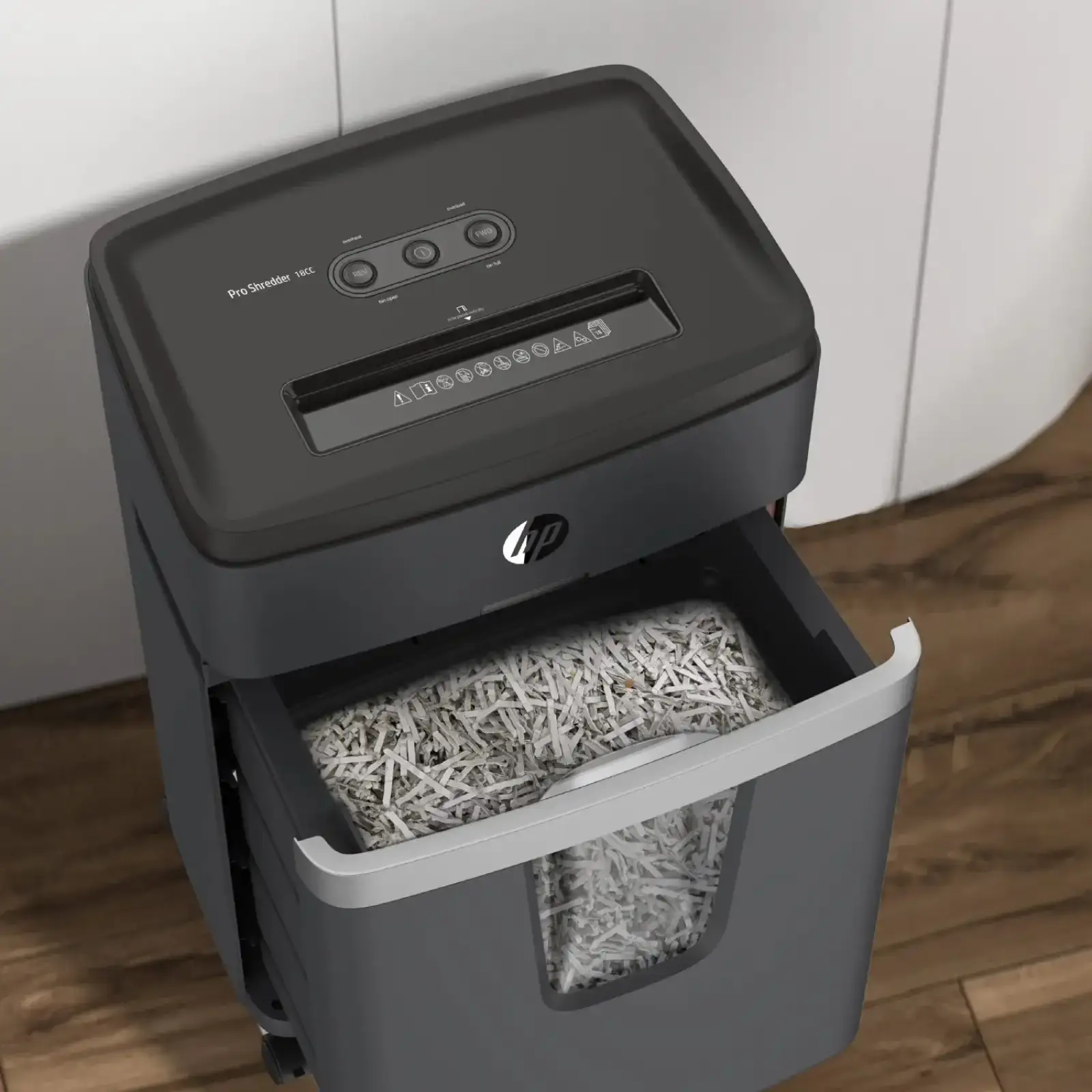 Знищувач документів HP Pro Shredder 18CC, A4, 80g х 18 листів, 4*35, 25 л., P-4 (2813) UA