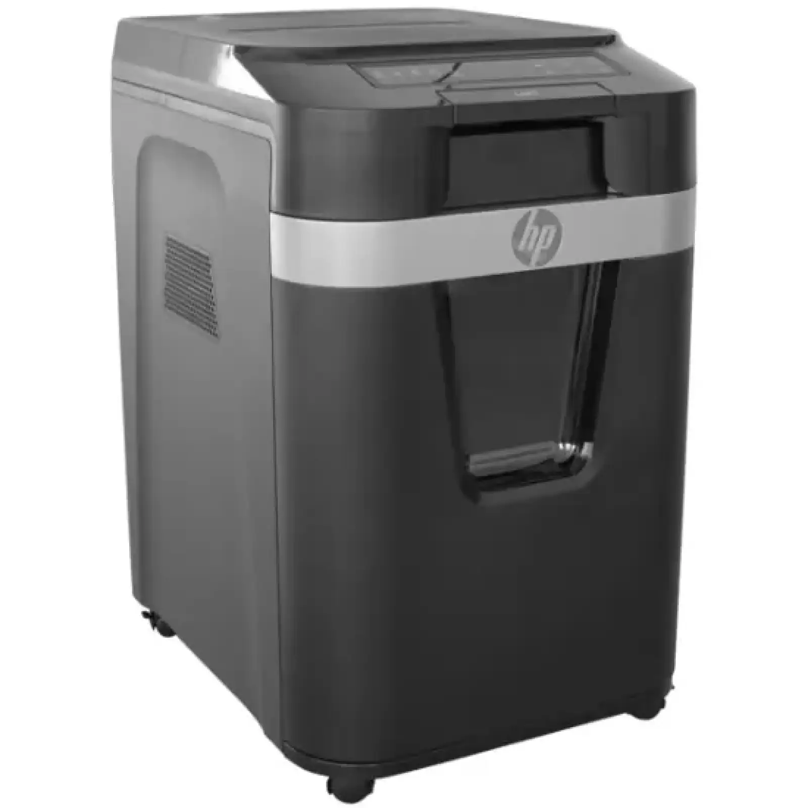 Знищувач документів HP Pro Shred Auto 200CC, CrossCut Paper Shredder, A4, 80g х 10 л.,4*20, 32л.,P-4 (2820) UA