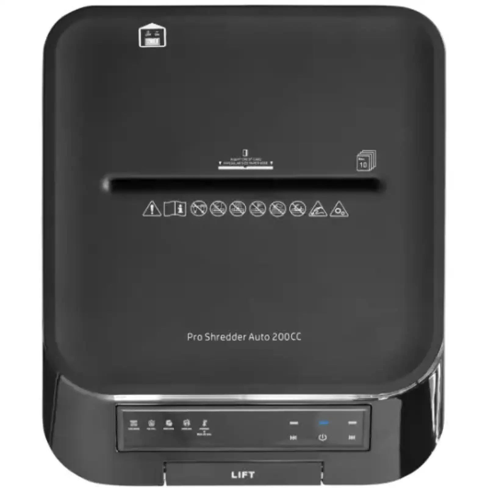 Знищувач документів HP Pro Shred Auto 200CC, CrossCut Paper Shredder, A4, 80g х 10 л.,4*20, 32л.,P-4 (2820) UA