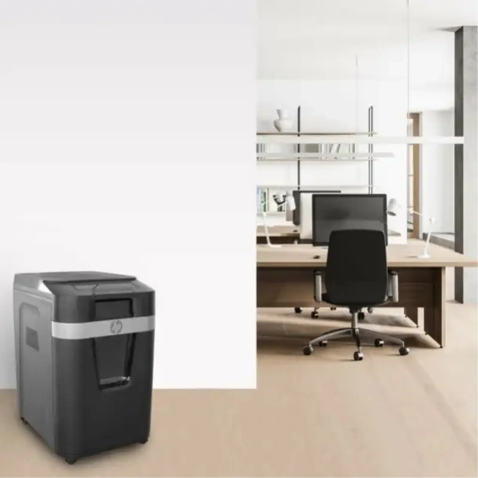 Знищувач документів HP Pro Shred Auto 200CC, CrossCut Paper Shredder, A4, 80g х 10 л.,4*20, 32л.,P-4 (2820) UA