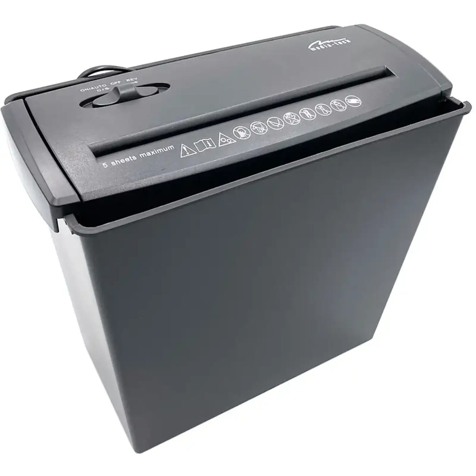 Знищувач документів Media-Tech MT215, A4, 80g х 5, CD/DVD, 9,5 л., P-1, O-1 UA