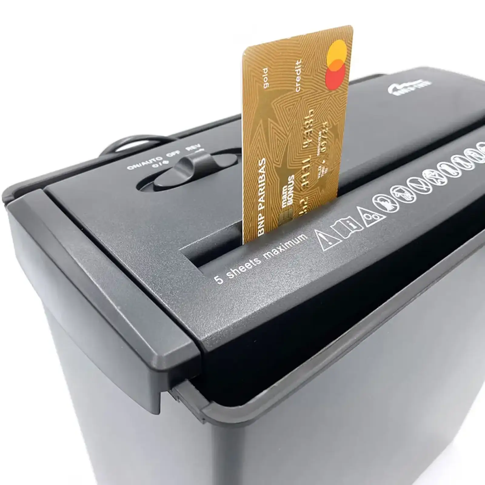 Знищувач документів Media-Tech MT215, A4, 80g х 5, CD/DVD, 9,5 л., P-1, O-1 UA