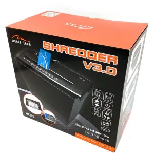 Знищувач документів Media-Tech MT215, A4, 80g х 5, CD/DVD, 9,5 л., P-1, O-1 UA