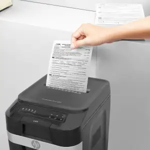 Знищувач документів HP Pro Shred Auto 200MC, A4, 80g х 10 л.,2*12, 32л., P-5 (2821) UA