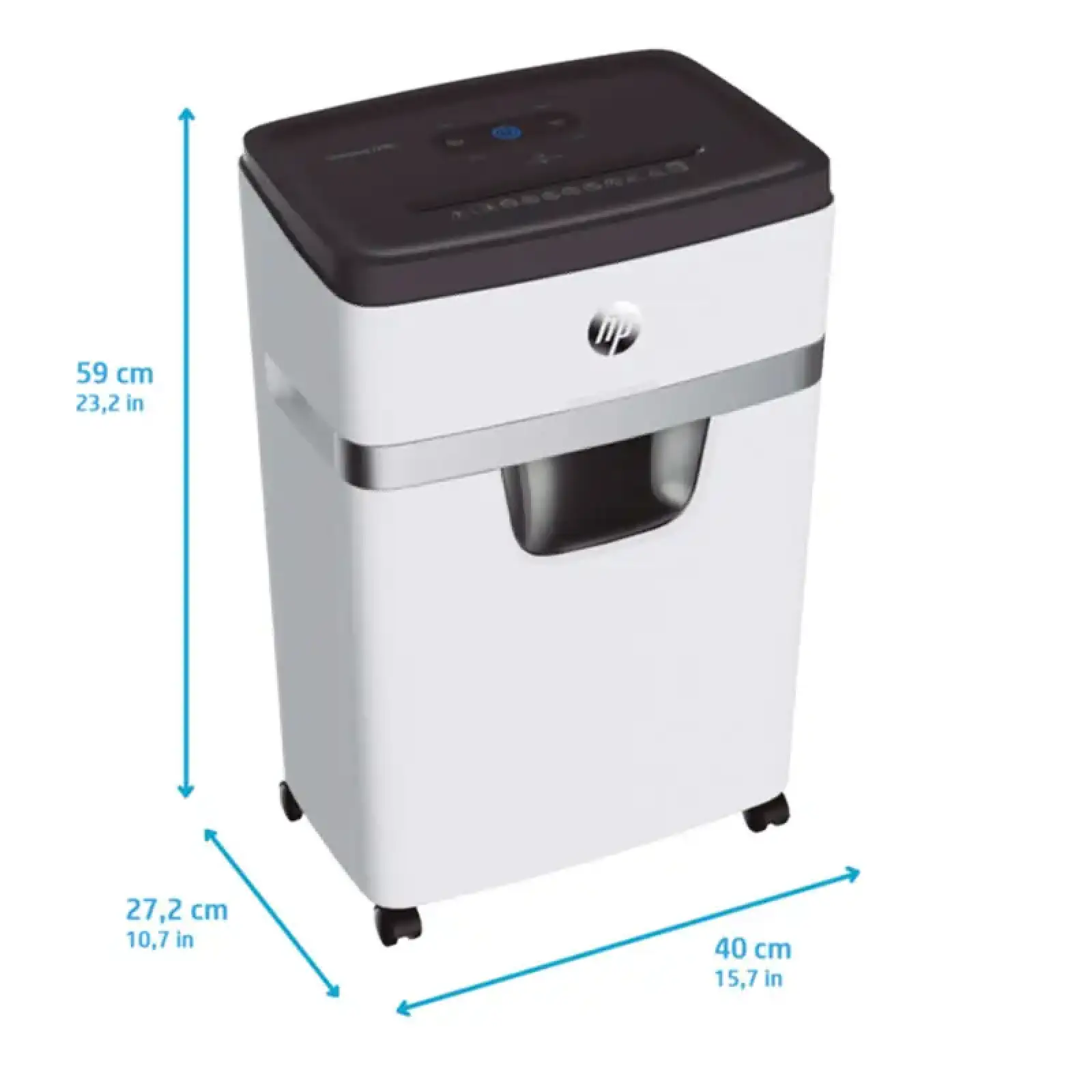 Знищувач документів HP OneShred 12MC, A4, 80g х 12 листів, 2*15, 25 л, P-5 (2806) UA
