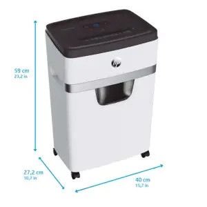 Знищувач документів HP OneShred 12MC, A4, 80g х 12 листів, 2*15, 25 л, P-5 (2806) UA
