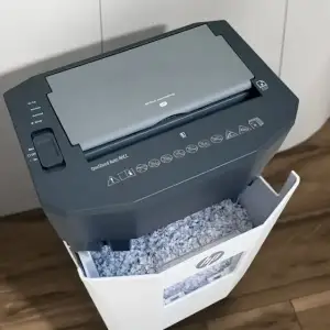 Знищувач документів HP OneShred Auto 80CC, A4, 80g х 8 листів, 4.3*12, 15 л., P-4 (2817) UA