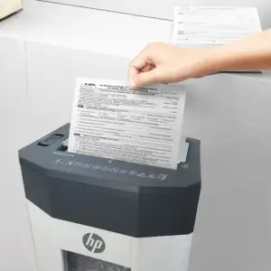 Знищувач документів HP OneShred Auto 80CC, A4, 80g х 8 листів, 4.3*12, 15 л., P-4 (2817) UA