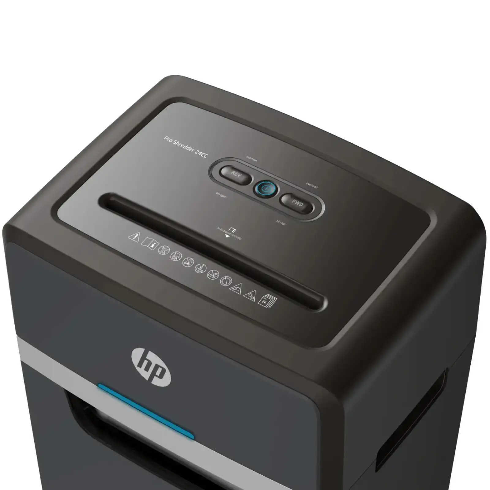 Знищувач документів HP Pro Shredder 24CC, A4, 80g х 24 листів, 4*35, 30 л., P-4 (2815) UA