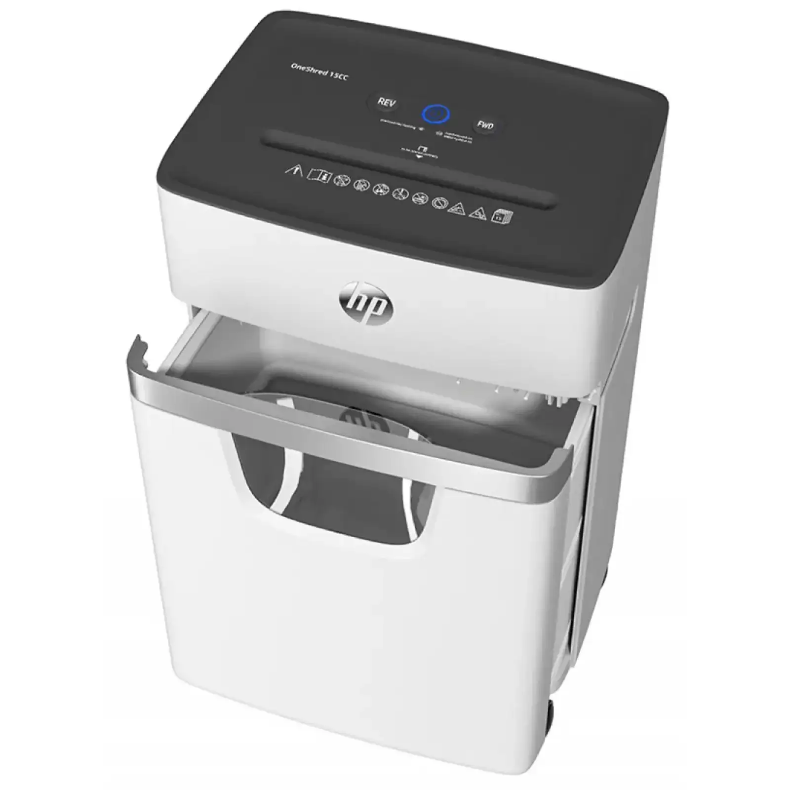 Знищувач документів HP OneShred 15CC, A4, 80g х 15 листів, 4*35, 20 л, P-4 (2803) UA