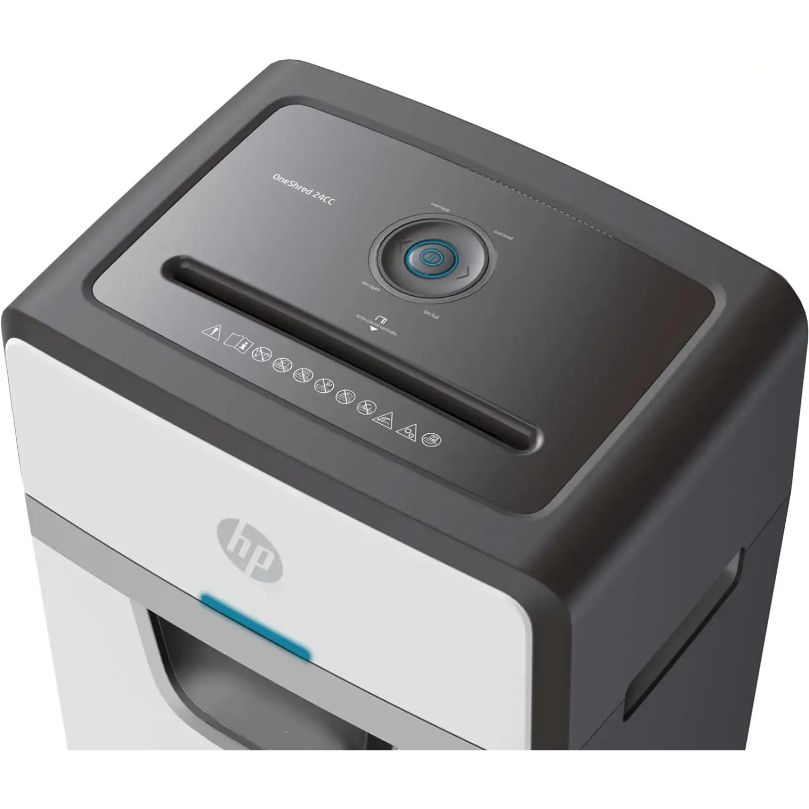 Знищувач документів HP OneShred 24CC, A4, 80g х 24 листів, 4*35, 30 л., P-4 (2807) UA