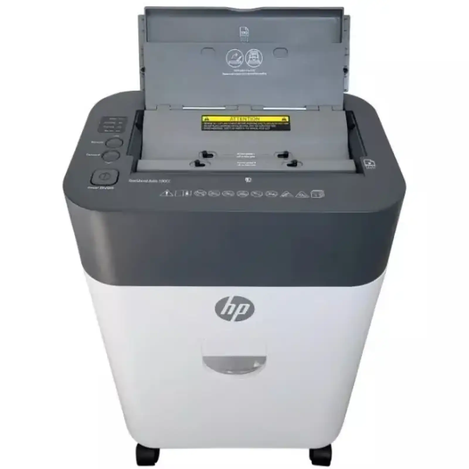 Знищувач документів HP OneShred Auto 100CC, A4, 80g х 9 листів, 4.3*12, 17 л., P-4 (2818) UA