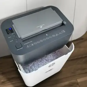 Знищувач документів HP OneShred Auto 100CC, A4, 80g х 9 листів, 4.3*12, 17 л., P-4 (2818) UA