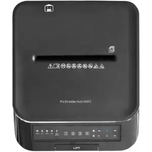 Знищувач документів HP Pro Shred Auto 400CC, A4, 80g х 10 л.,4*12, 53л., P-4 (2822) UA