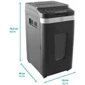 Знищувач документів HP Pro Shred Auto 400CC, A4, 80g х 10 л.,4*12, 53л., P-4 (2822) UA