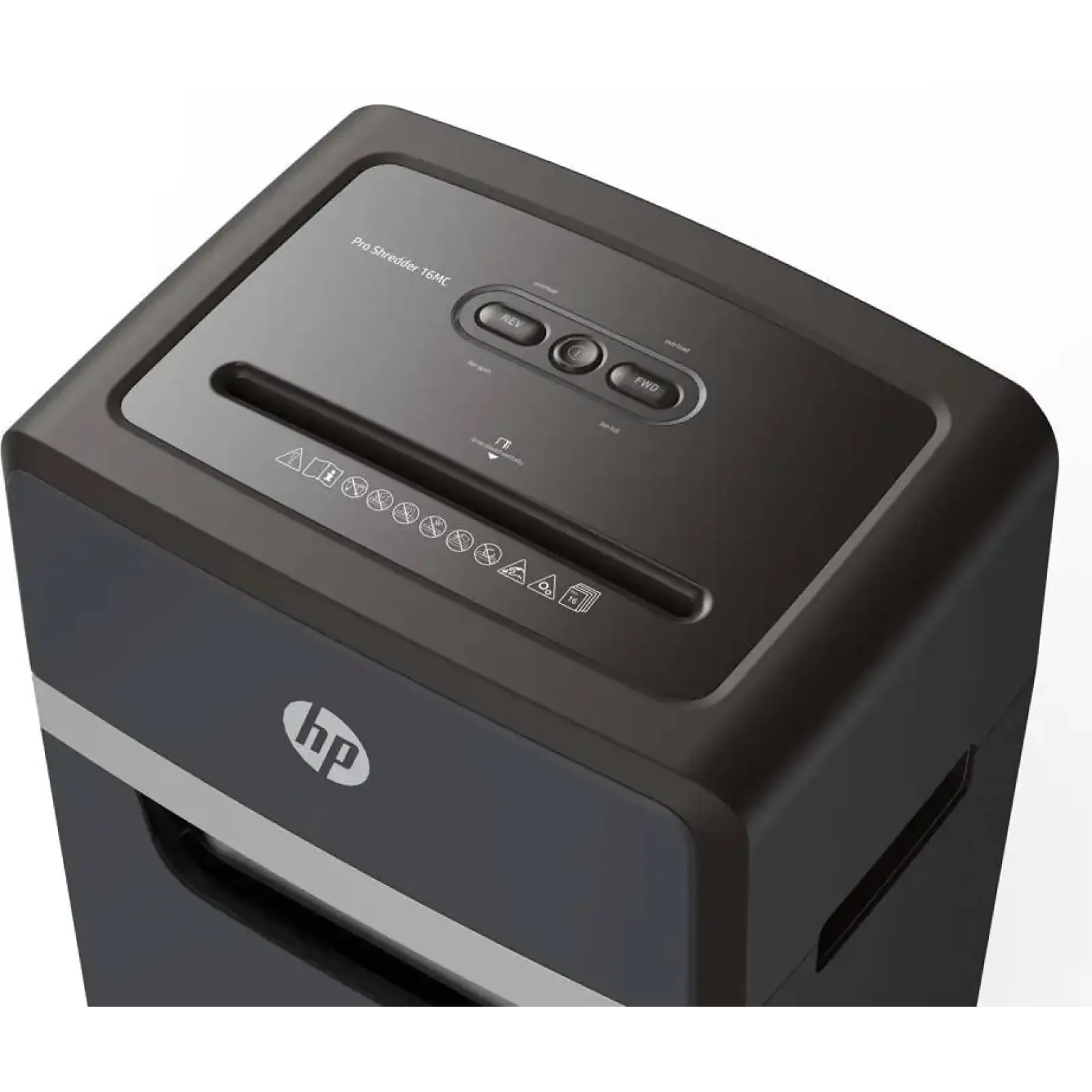 Знищувач документів HP OneShred 16MC, A4, 80g х 16 листів, 2*15, 30 л, P-5 (2808) UA