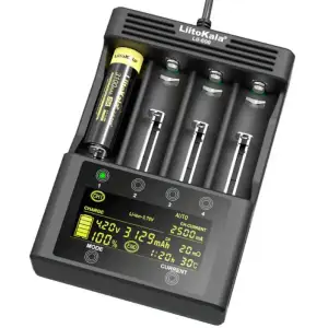 Зарядний пристрій LiitoKala Lii-600, 4x(Lion/NiMH/NiCd), discharge function, display UA