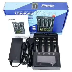 Зарядний пристрій LiitoKala Lii-600, 4x(Lion/NiMH/NiCd), discharge function, display UA