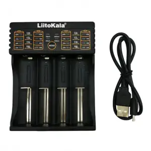 Зарядний пристрій LiitoKala Lii-402, 4x(Lion/NiMH/NiCd), Power Bank function UA