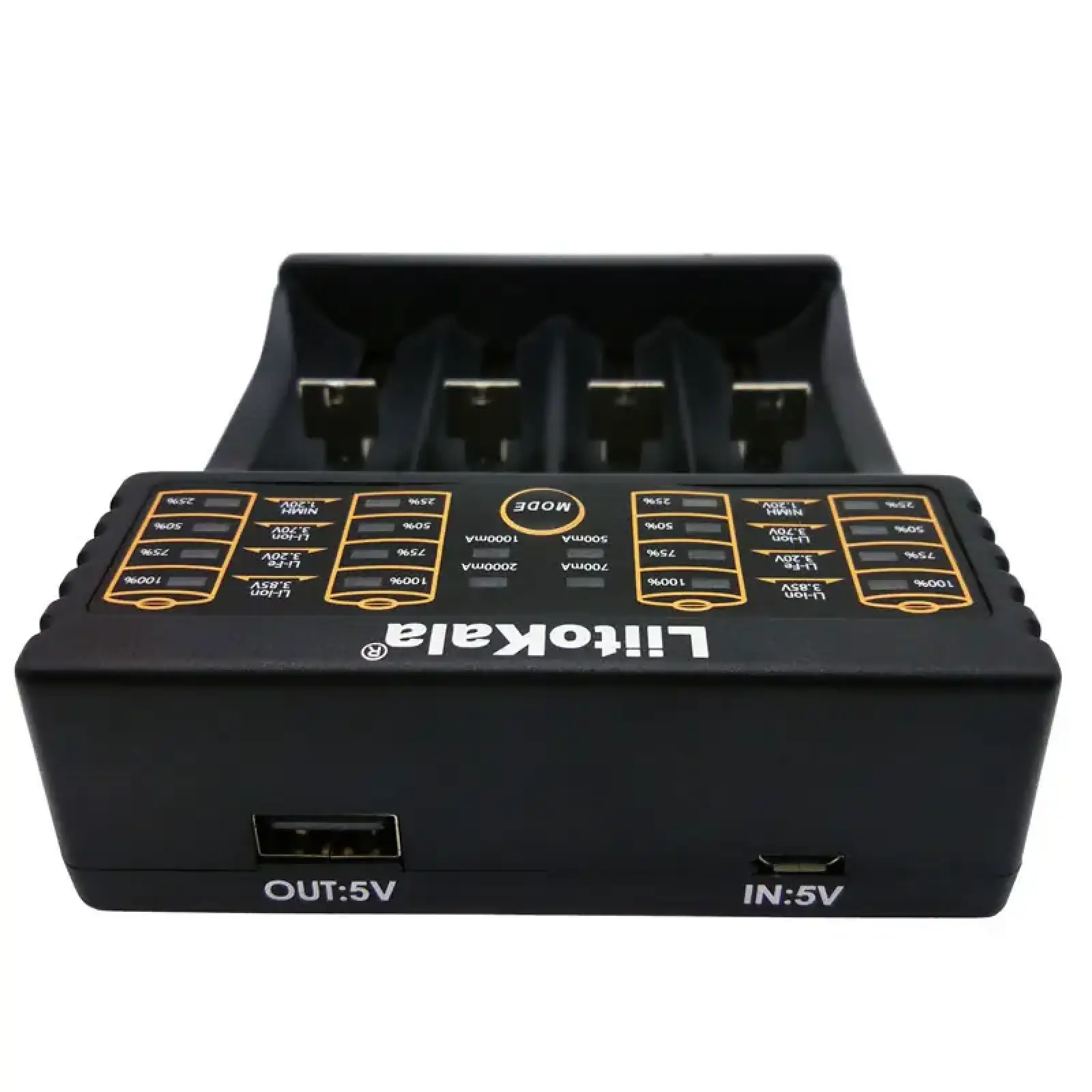 Зарядний пристрій LiitoKala Lii-402, 4x(Lion/NiMH/NiCd), Power Bank function UA