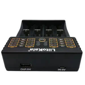 Зарядний пристрій LiitoKala Lii-402, 4x(Lion/NiMH/NiCd), Power Bank function UA