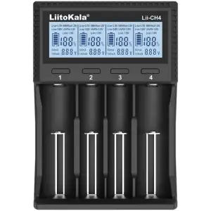 Зарядний пристрій LiitoKala Lii-CH4, для 18650, 26650, 21700, АА, ААА Li-ion 1,5 UA