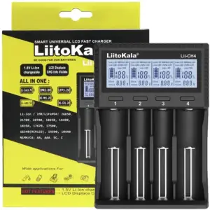 Зарядний пристрій LiitoKala Lii-CH4, для 18650, 26650, 21700, АА, ААА Li-ion 1,5 UA