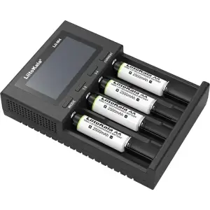 Зарядний пристрій LiitoKala Lii-M4, 4x(Lion/NiMH/NiCd), Power Bank, discharge function, display UA