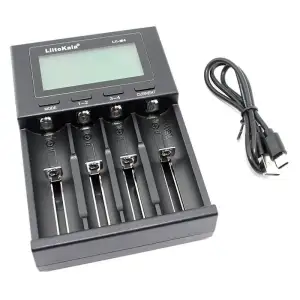 Зарядний пристрій LiitoKala Lii-M4, 4x(Lion/NiMH/NiCd), Power Bank, discharge function, display UA