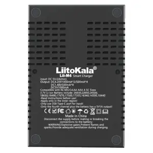 Зарядний пристрій LiitoKala Lii-M4, 4x(Lion/NiMH/NiCd), Power Bank, discharge function, display UA