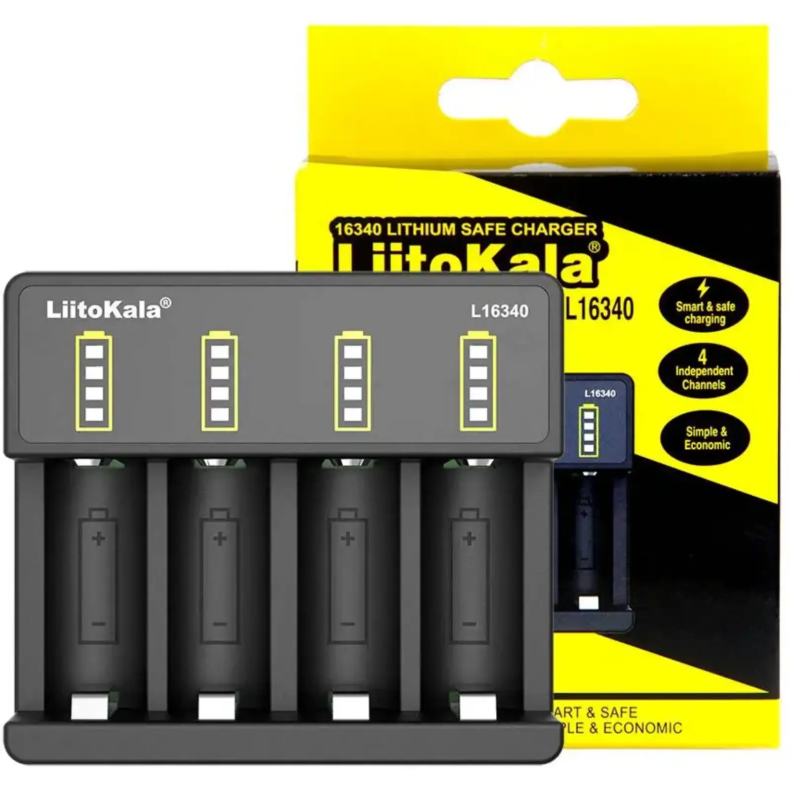 Зарядний пристрій LiitoKala Lii-L16340, 4x16340 Lion UA