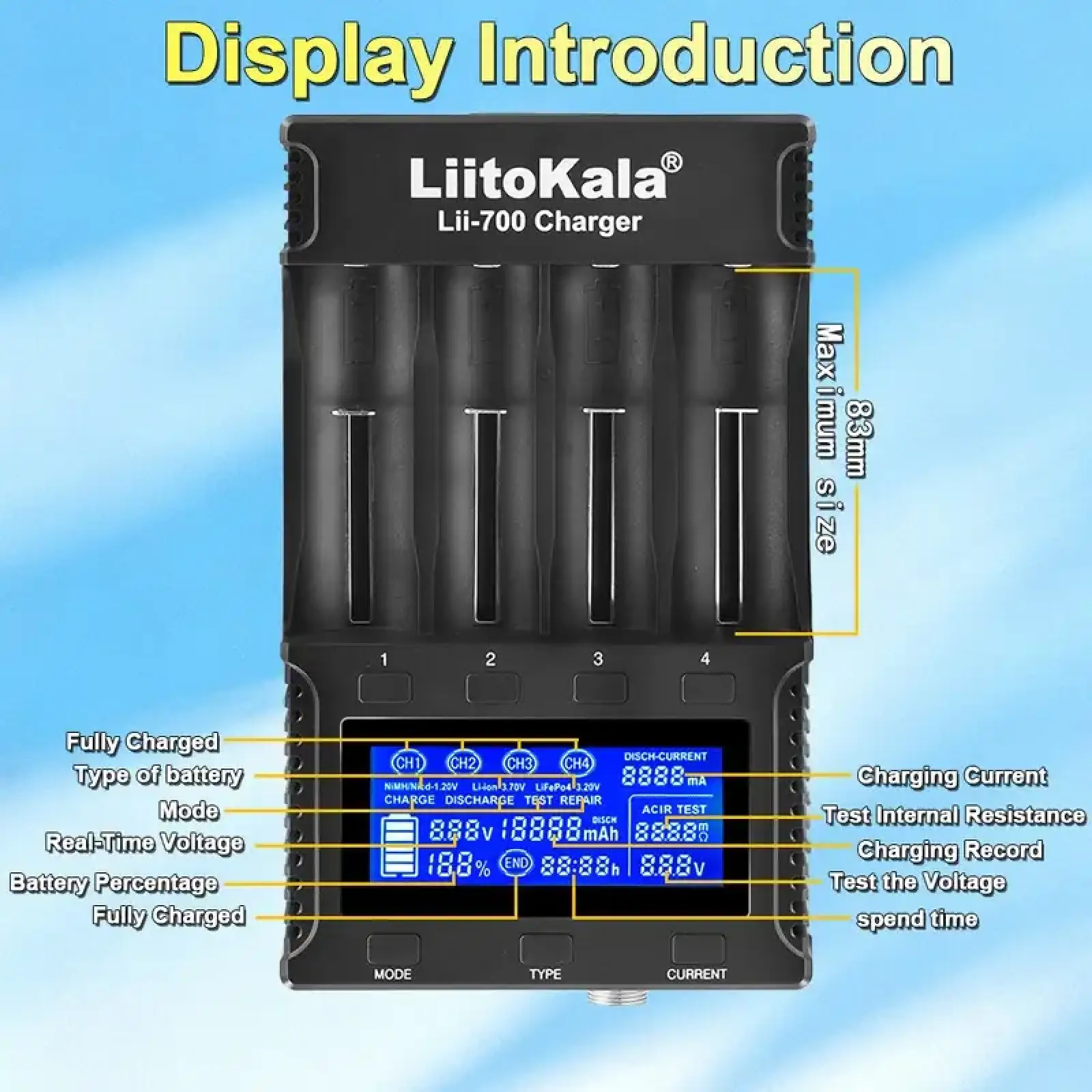Зарядний пристрій LiitoKala Lii-700 UA