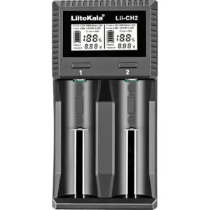 Зарядний пристрій LiitoKala Lii-CH2, 18650, 26650, 21700, АА, ААА Li-ion (1.5V), LiFePO4, NiMH акум UA